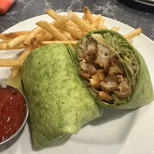 Buffalo chicken wrap