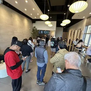 Interior. The line moves pretty fast!