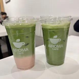Strawberry Matcha Latte