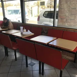 a dog sitting at a table