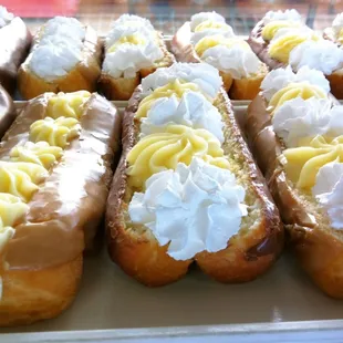Cream &amp; Custard Filled Bars! Delicious.