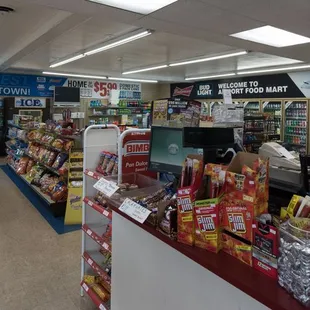 the inside of a grocery store