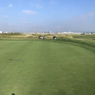 Hole 8 green to airport