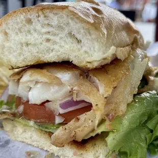 Cross section of Grilled Grouper