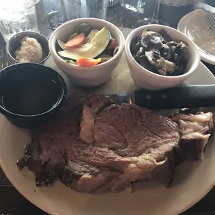 Prime Rib dinner, fabulous.