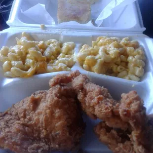 Fried Chicken (Tenders) &amp; YUMMY Mac N Cheese (This is GA. It&apos;s a veggie darn it)! $6+. Lunch and Dinner.