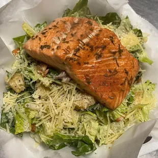Salmon Caesar Salad