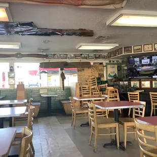 the inside of the restaurant