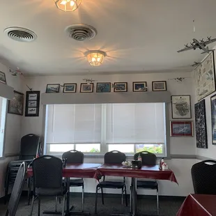 dining area with tables and chairs