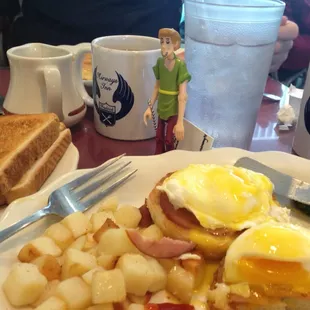 Eggs Benedict. Asparagus was way over cooked but the rest tasted great