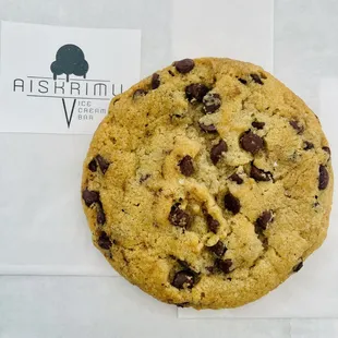 a chocolate chip cookie