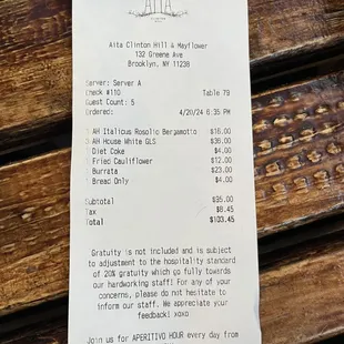 Receipt
