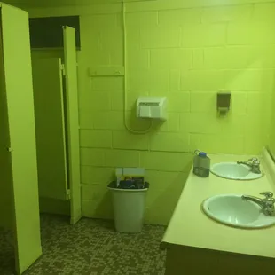 Ladies bathroom, very clean