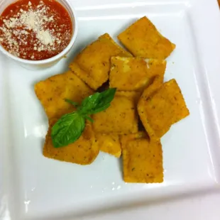 Breaded ravioli