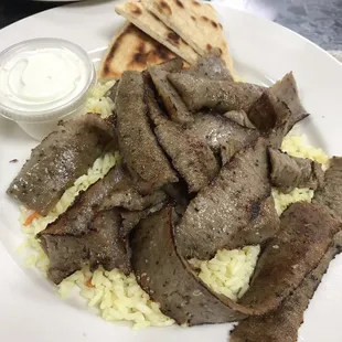Gyro plate! Also came with a Greek salad on the side. Very yummy