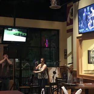 live band performing