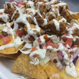 Blackened tuna nachos they are doing it right at Gators