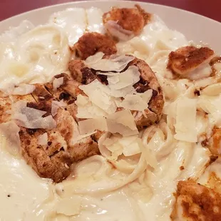Chicken &amp; Shrimp Alfredo