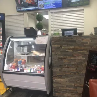 Front area and drinks