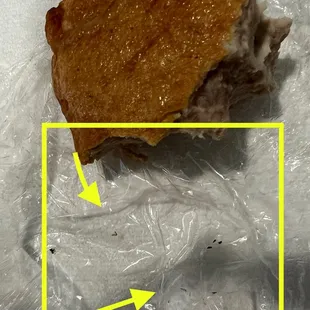 Picked up some meat patties (pahut) and found roach legs in the package! Gross!