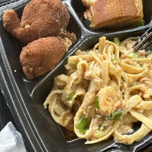 Greasy pasta