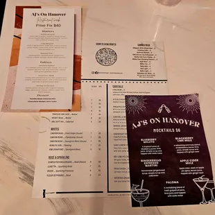 Menus