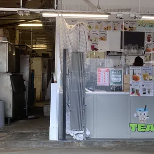 the interior of the shop