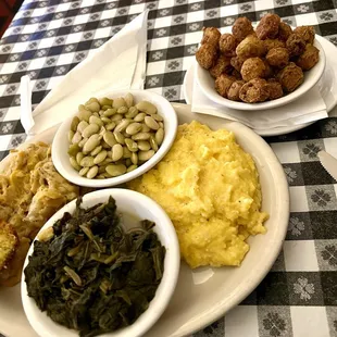 "Veggie Plate". Its the thing to get when you the sides are too tempting to choose just 2