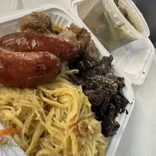 Dinadaran, Pork Adobo, Longanisa, with Pansit and some Bulalo on the side.  02/17/2025  So Ono, you know !!!  Eat to live, Live to eat !!!