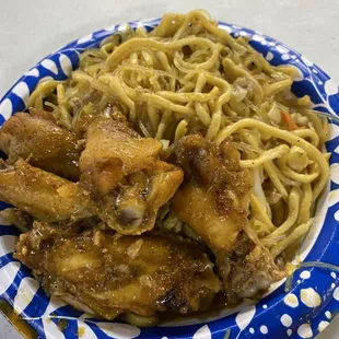 chicken wings and fried chicken, food