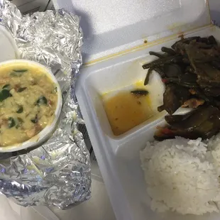 Munggo Beans with pinakbet. $6.