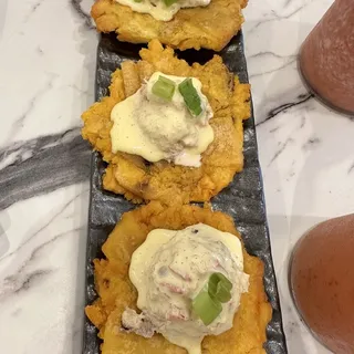 Toston con Pulpa de Cangrejo