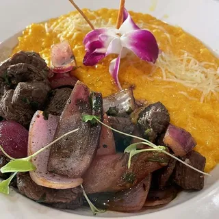 Risotto a la Huancaina con Lomo