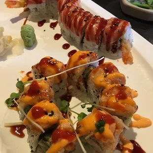 Orange and lobster roll