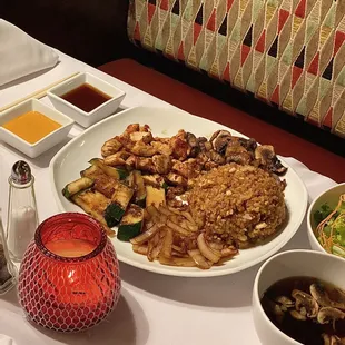 Hibachi chicken dinner