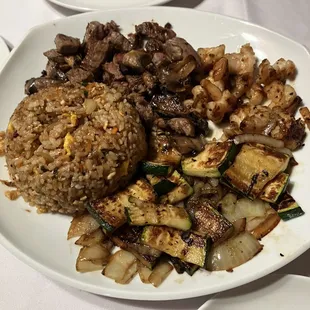 a plate of food on a table