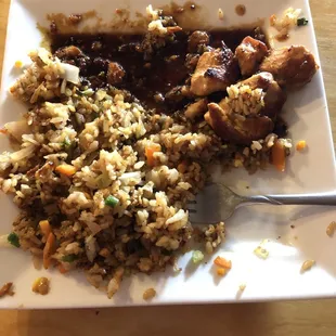 Teriyaki chicken &amp; fried rice