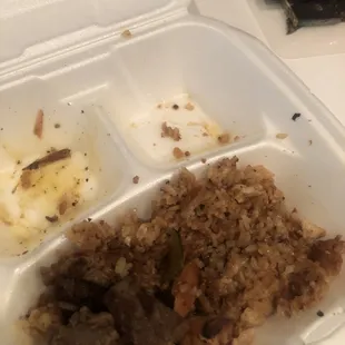 Look at this what is this in the trash it goes very disappointed