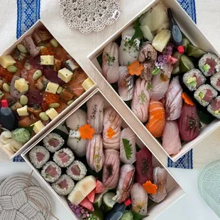 Sushi Omakase and Bara Chirashi