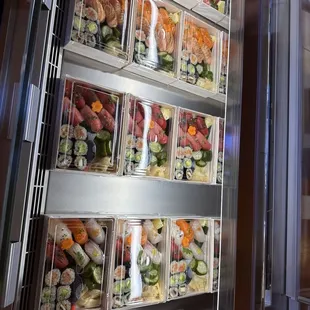 interior, sushi and sashimi