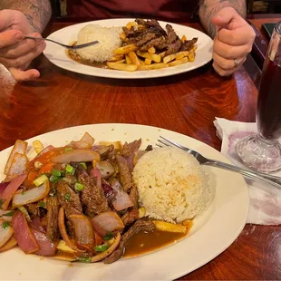 Lomo Saltado. Freakin Bomb! That sauce of gravy is so savory you just want to savor every bite.