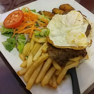 Bistec a lo Pobre