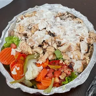 Chicken rice/salad bowl