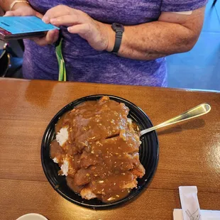 Chicken cutlet curry