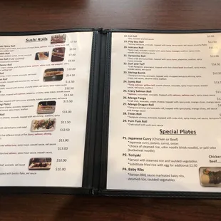 Inside menu