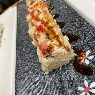 aji roll; great pair with the spicy tuna roll, very creamy