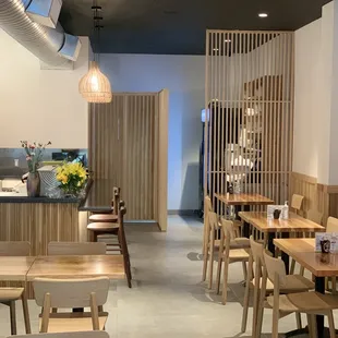 the interior of a restaurant