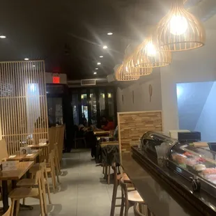 sushi and sashimi, interior