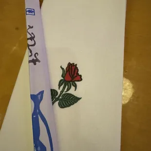 The napkins are so pretty