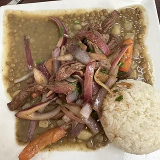 Lentejitas con Carne Lunch